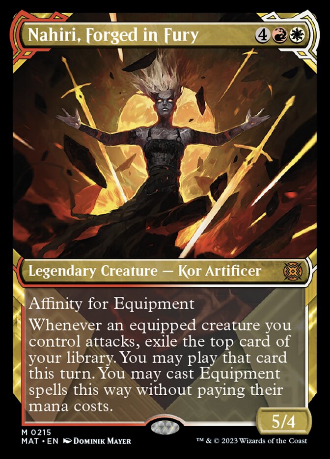 Nahiri, Forged in Fury (Showcase Halo Foil) [March of the Machine: The Aftermath] | Lots Moore NSW