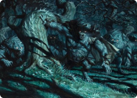 Unnatural Moonrise Art Card [Innistrad: Midnight Hunt Art Series] | Lots Moore NSW