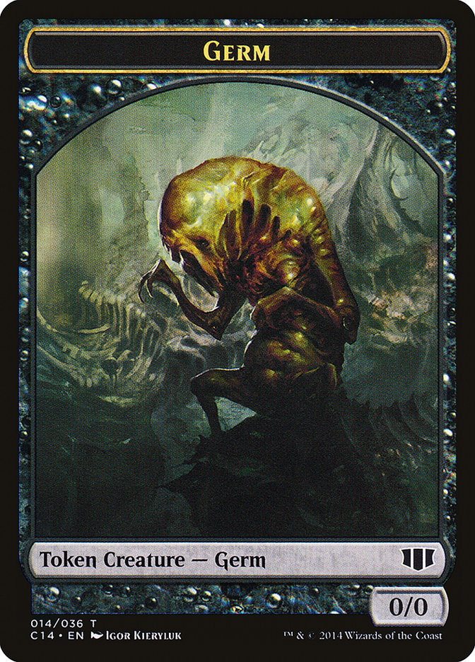 Germ // Zombie (016/036) Double-sided Token [Commander 2014 Tokens] | Lots Moore NSW
