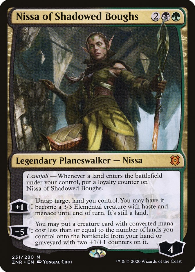 Nissa of Shadowed Boughs [Zendikar Rising] | Lots Moore NSW