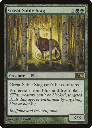 Great Sable Stag [Magic 2010] | Lots Moore NSW