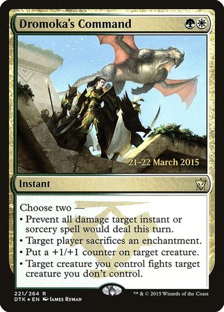 Dromoka's Command [Dragons of Tarkir Promos] | Lots Moore NSW