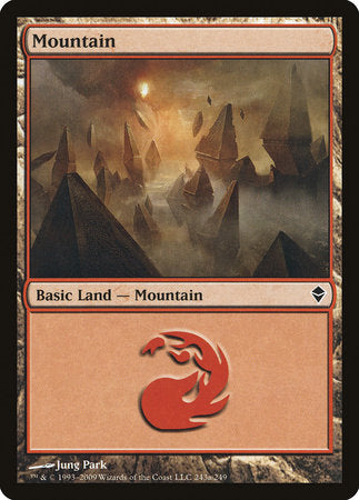 Mountain (243a) [Zendikar] | Lots Moore NSW