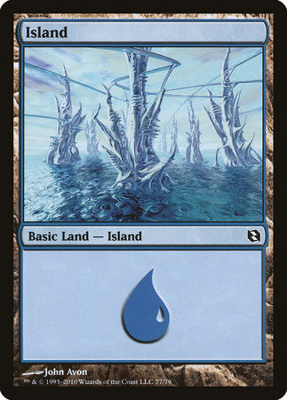 Island (77) [Duel Decks: Elspeth vs. Tezzeret] | Lots Moore NSW