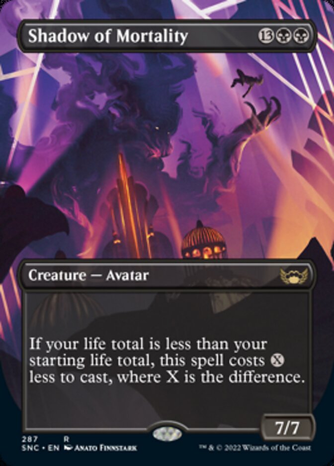 Shadow of Mortality (Borderless Alternate Art) [Streets of New Capenna] | Lots Moore NSW