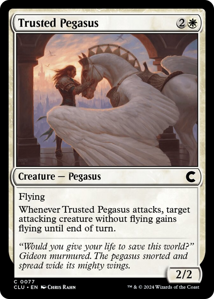 Trusted Pegasus [Ravnica: Clue Edition] | Lots Moore NSW