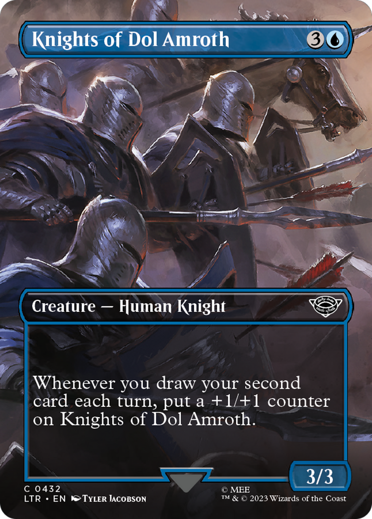 Knights of Dol Amroth (Borderless Alternate Art) [The Lord of the Rings: Tales of Middle-Earth] | Lots Moore NSW