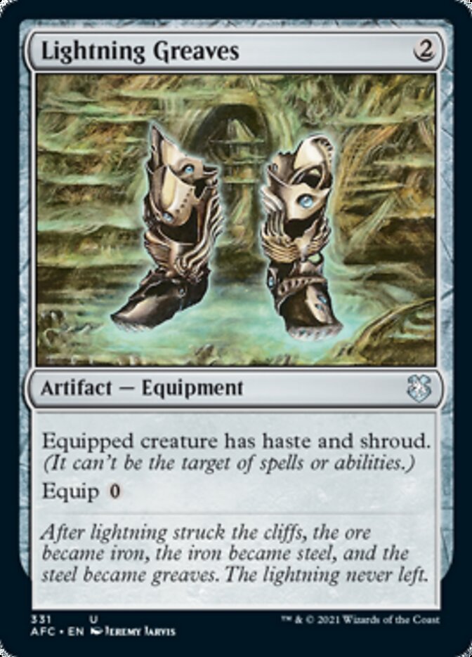 Lightning Greaves [Dungeons & Dragons: Adventures in the Forgotten Realms Commander] | Lots Moore NSW