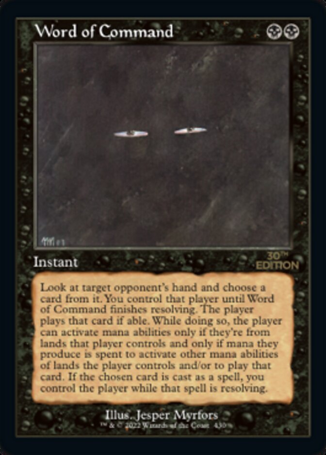 Word of Command (Retro) [30th Anniversary Edition] | Lots Moore NSW