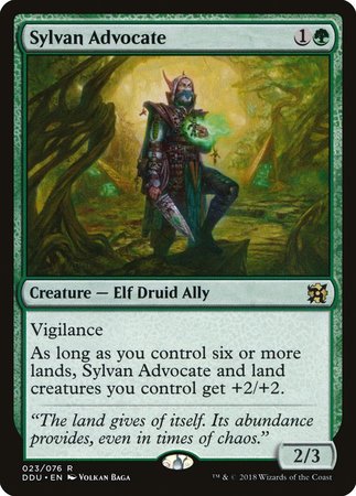 Sylvan Advocate [Duel Decks: Elves vs. Inventors] | Lots Moore NSW