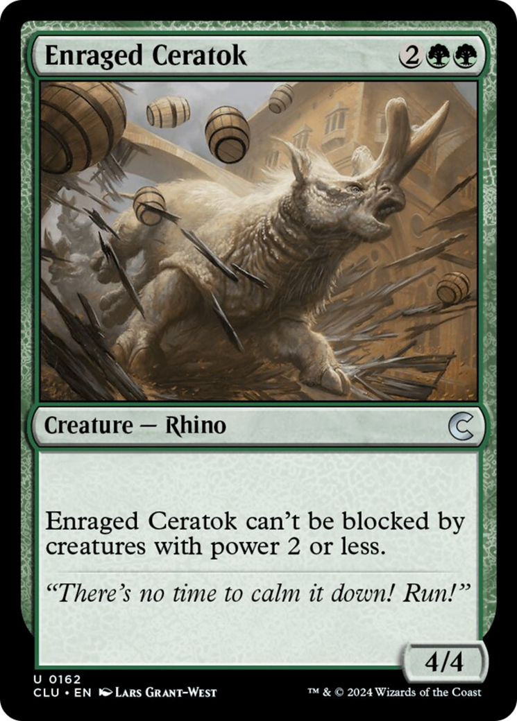 Enraged Ceratok [Ravnica: Clue Edition] | Lots Moore NSW