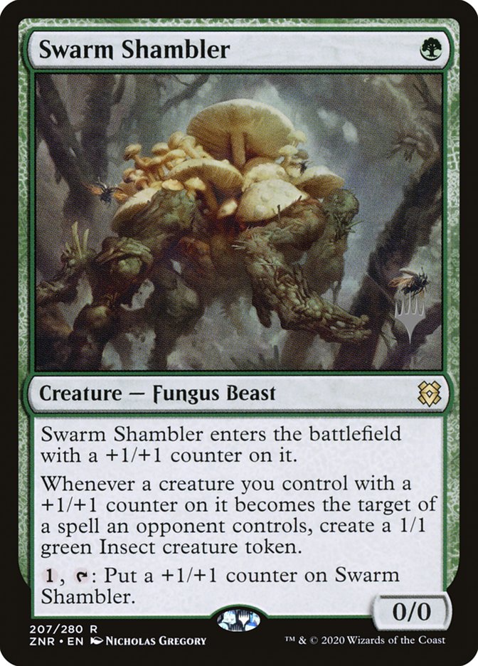 Swarm Shambler (Promo Pack) [Zendikar Rising Promos] | Lots Moore NSW