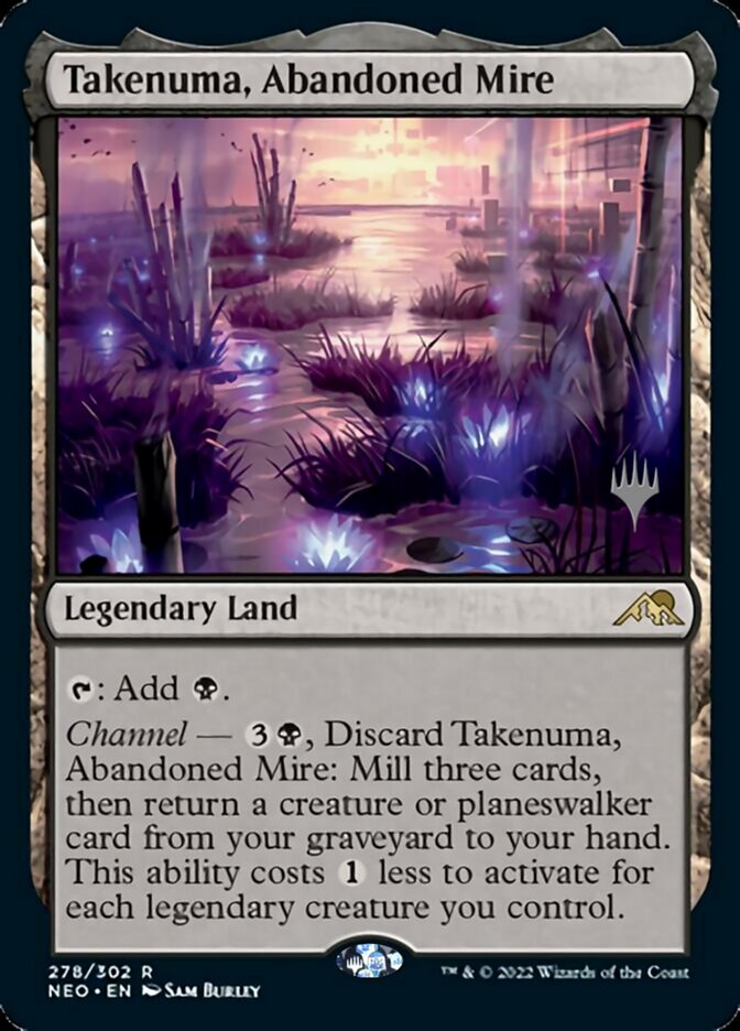 Takenuma, Abandoned Mire (Promo Pack) [Kamigawa: Neon Dynasty Promos] | Lots Moore NSW