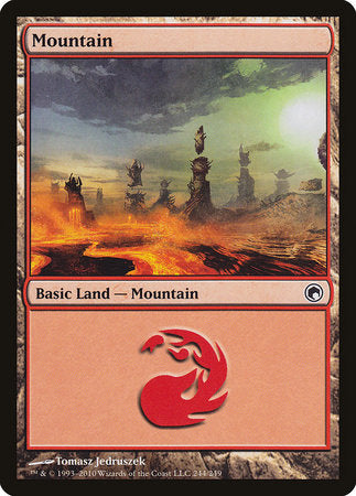 Mountain (244) [Scars of Mirrodin] | Lots Moore NSW