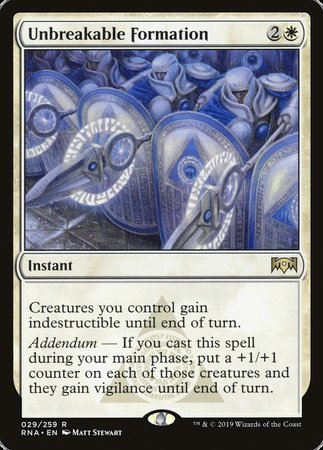 Unbreakable Formation [Ravnica Allegiance] | Lots Moore NSW