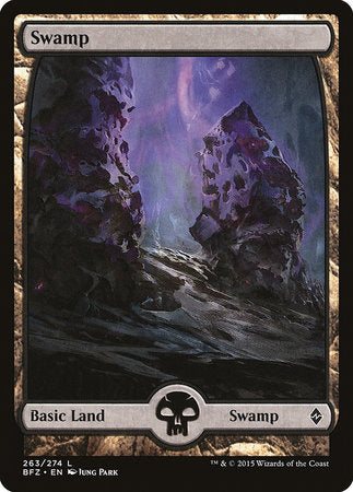 Swamp (263) - Full Art [Battle for Zendikar] | Lots Moore NSW