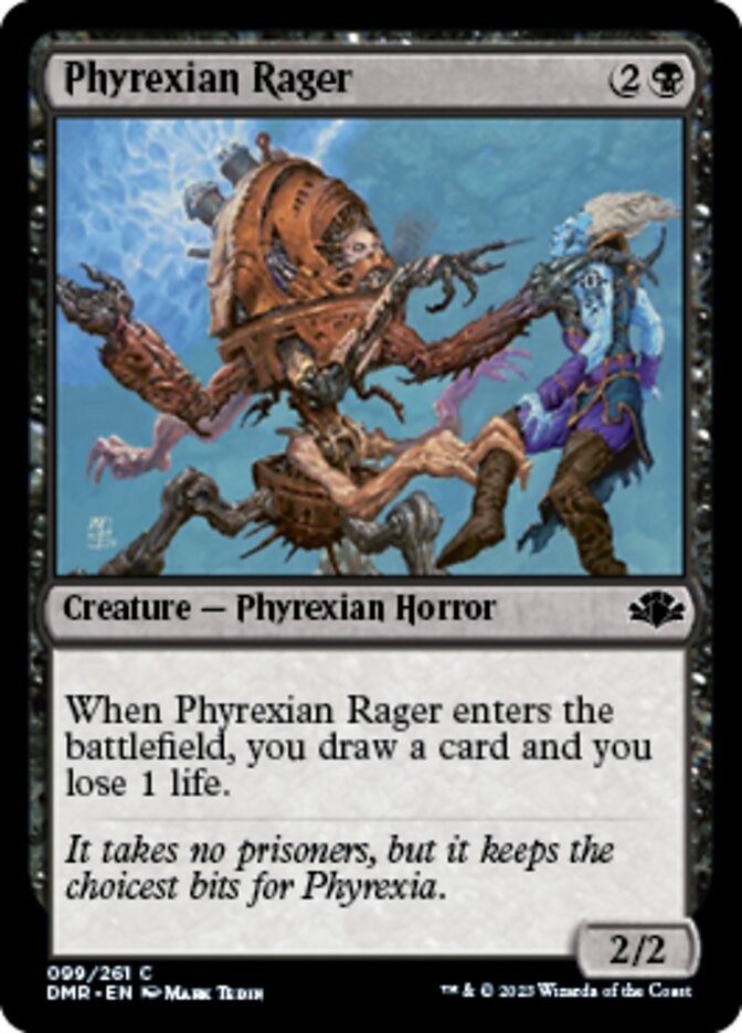 Phyrexian Rager [Dominaria Remastered] | Lots Moore NSW