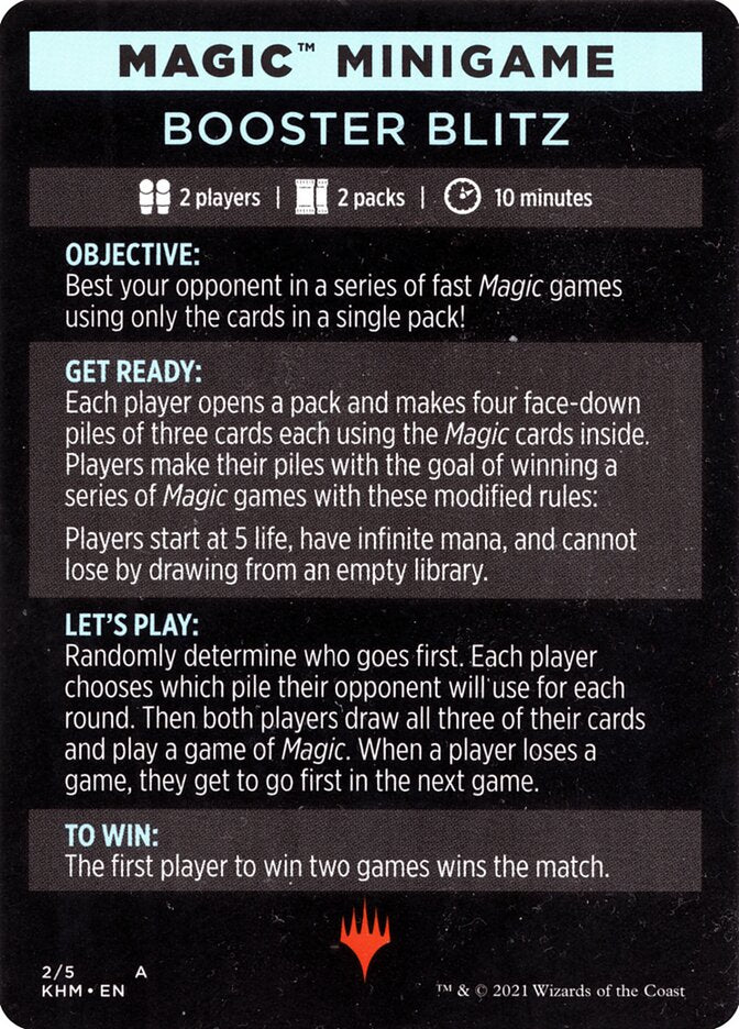 Booster Blitz (Magic Minigame) [Kaldheim Minigame] | Lots Moore NSW