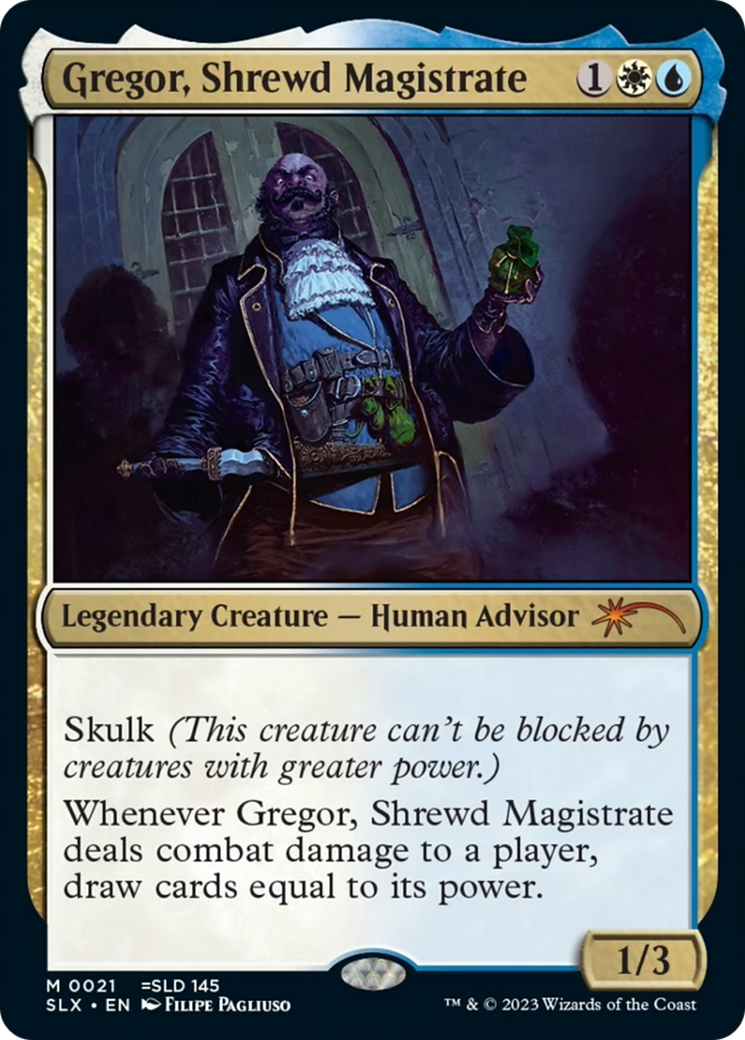 Gregor, Shrewd Magistrate [Secret Lair: Universes Within] | Lots Moore NSW