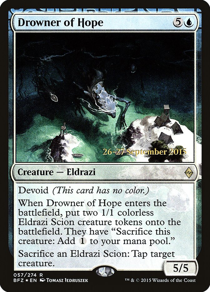 Drowner of Hope  [Battle for Zendikar Prerelease Promos] | Lots Moore NSW