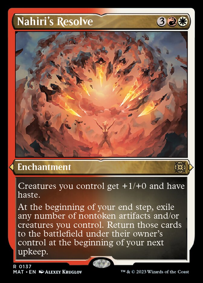 Nahiri's Resolve (Foil Etched) [March of the Machine: The Aftermath] | Lots Moore NSW