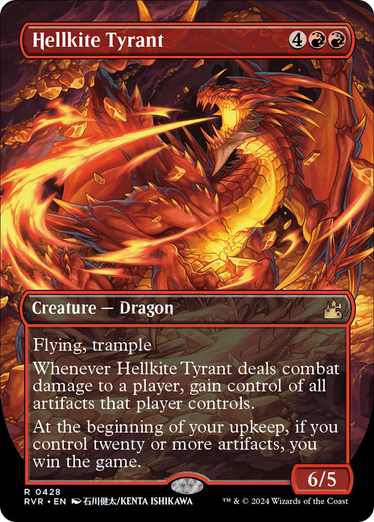 Hellkite Tyrant (Anime Borderless) [Ravnica Remastered] | Lots Moore NSW