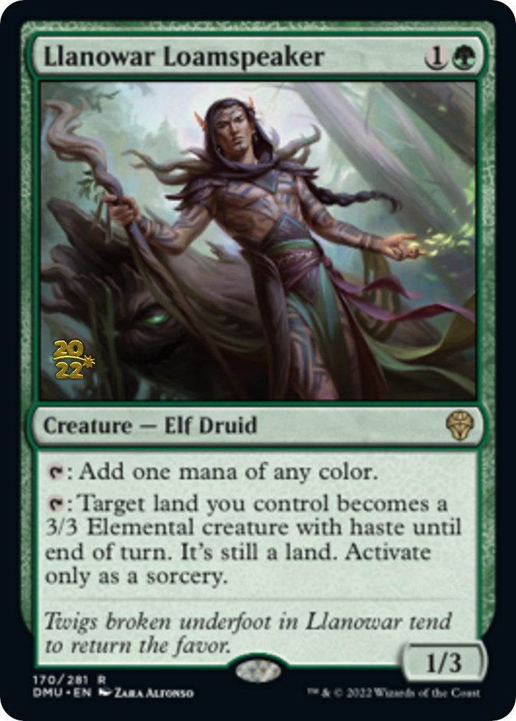 Llanowar Loamspeaker [Dominaria United Prerelease Promos] | Lots Moore NSW