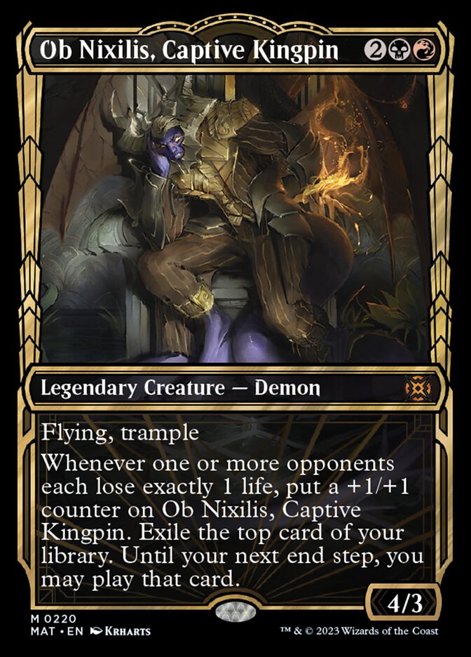 Ob Nixilis, Captive Kingpin (Showcase Halo Foil) [March of the Machine: The Aftermath] | Lots Moore NSW