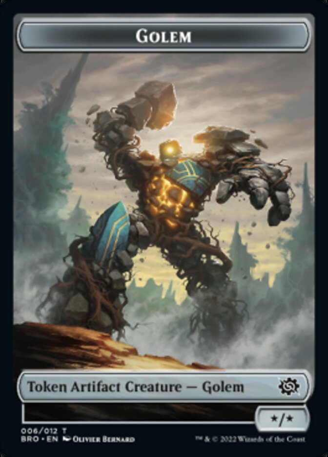 Golem Token [The Brothers' War Tokens] | Lots Moore NSW