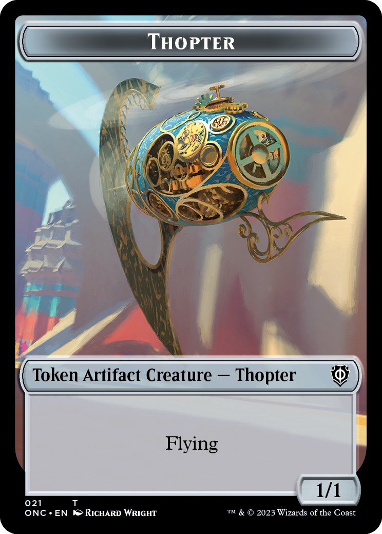 Myr // Thopter Double-Sided Token [Phyrexia: All Will Be One Commander Tokens] | Lots Moore NSW