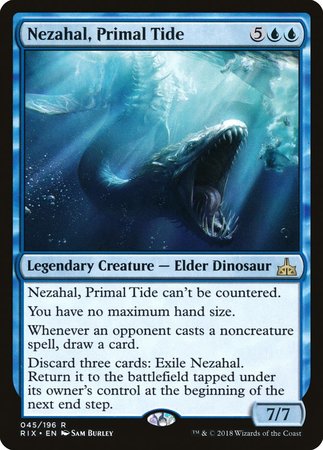 Nezahal, Primal Tide [Rivals of Ixalan] | Lots Moore NSW