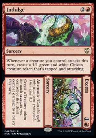 Indulge // Excess (Promo Pack) [Streets of New Capenna Commander Promos] | Lots Moore NSW