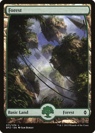 Forest (271) - Full Art [Battle for Zendikar] | Lots Moore NSW