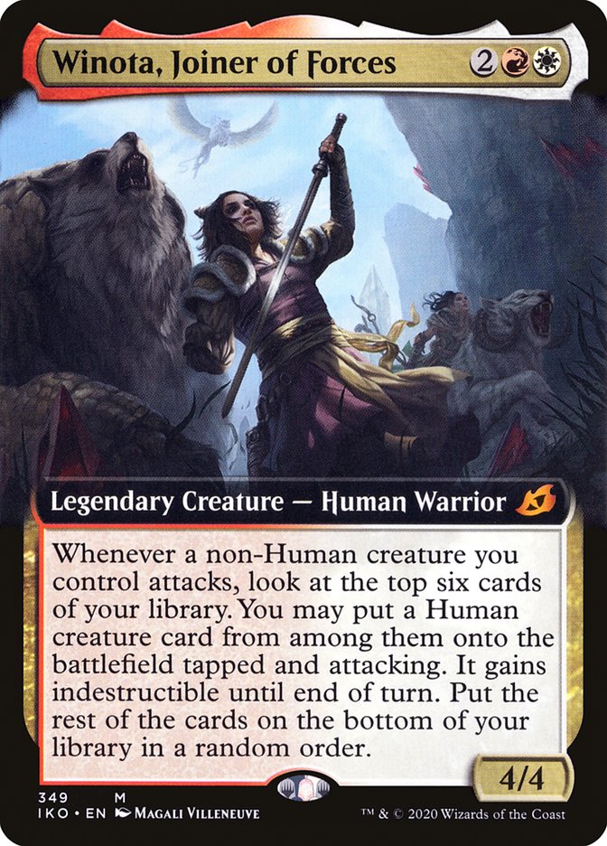 Winota, Joiner of Forces (Extended Art) [Ikoria: Lair of Behemoths] | Lots Moore NSW