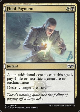 Final Payment [Ravnica Allegiance] | Lots Moore NSW