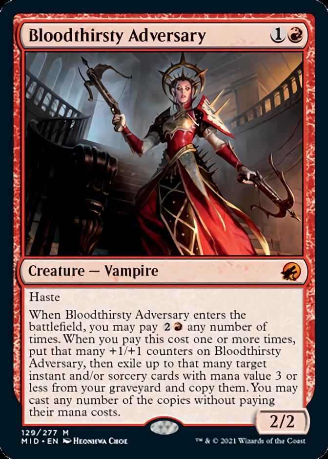 Bloodthirsty Adversary [Innistrad: Midnight Hunt] | Lots Moore NSW