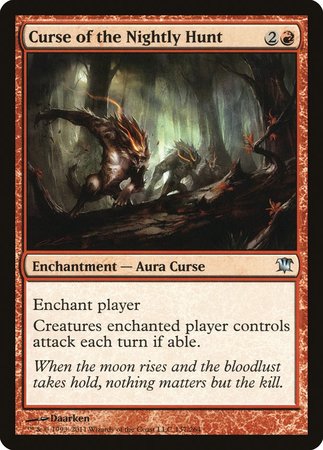 Curse of the Nightly Hunt [Innistrad] | Lots Moore NSW