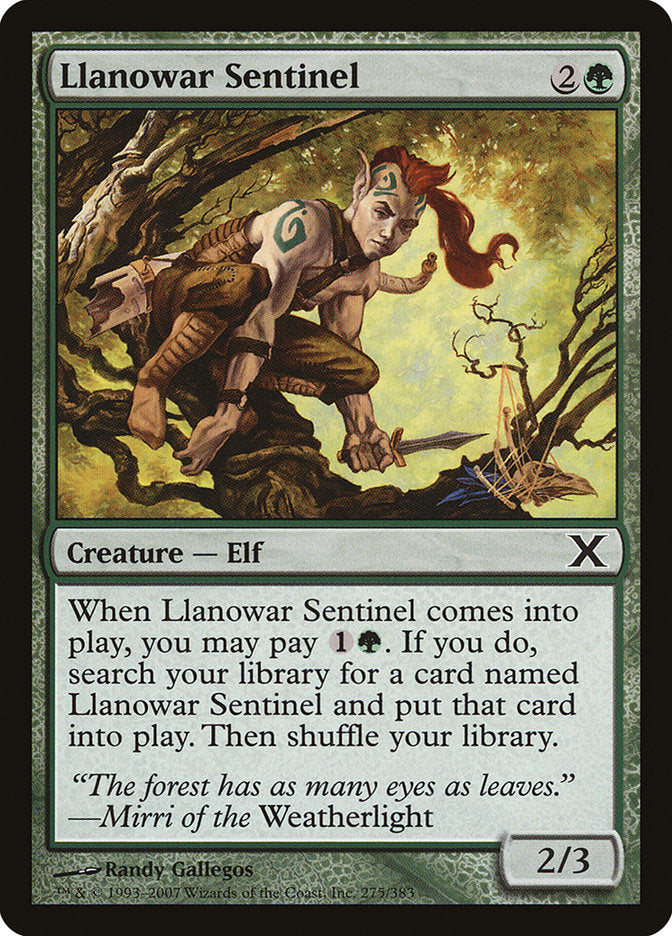 Llanowar Sentinel [Tenth Edition] | Lots Moore NSW