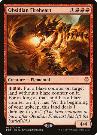 Obsidian Fireheart [Archenemy: Nicol Bolas] | Lots Moore NSW