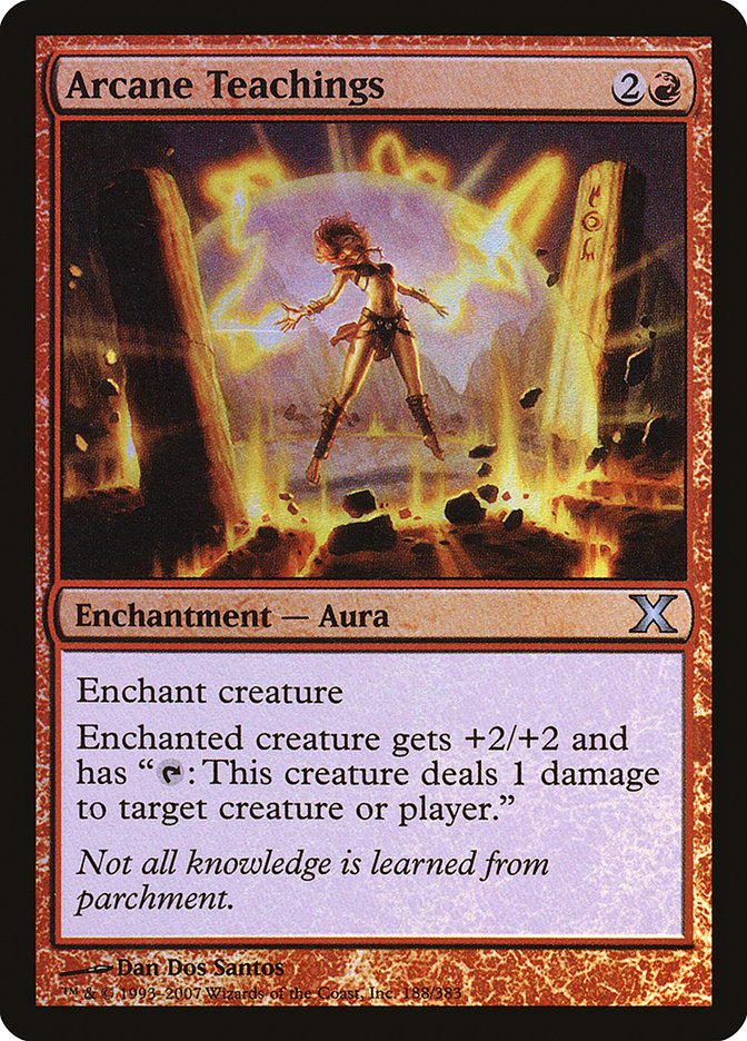 Arcane Teachings (Premium Foil) [Tenth Edition] | Lots Moore NSW