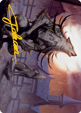 Lord of the Ulvenwald Art Card (Gold-Stamped Signature) [Innistrad: Midnight Hunt Art Series] | Lots Moore NSW