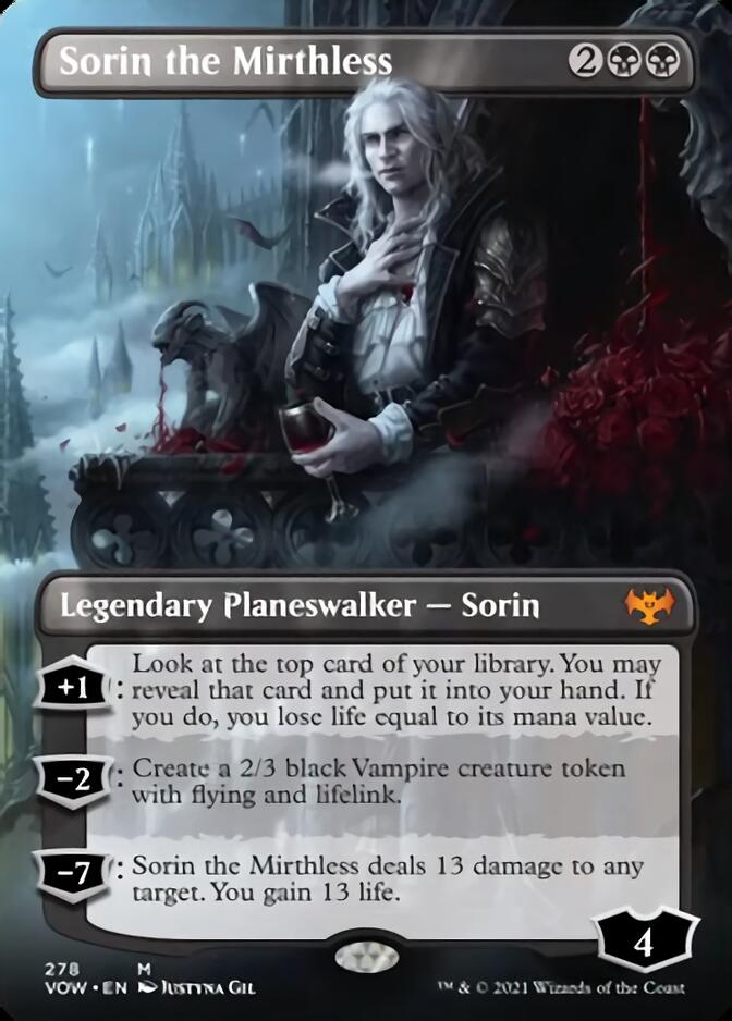 Sorin the Mirthless (Borderless) [Innistrad: Crimson Vow] | Lots Moore NSW