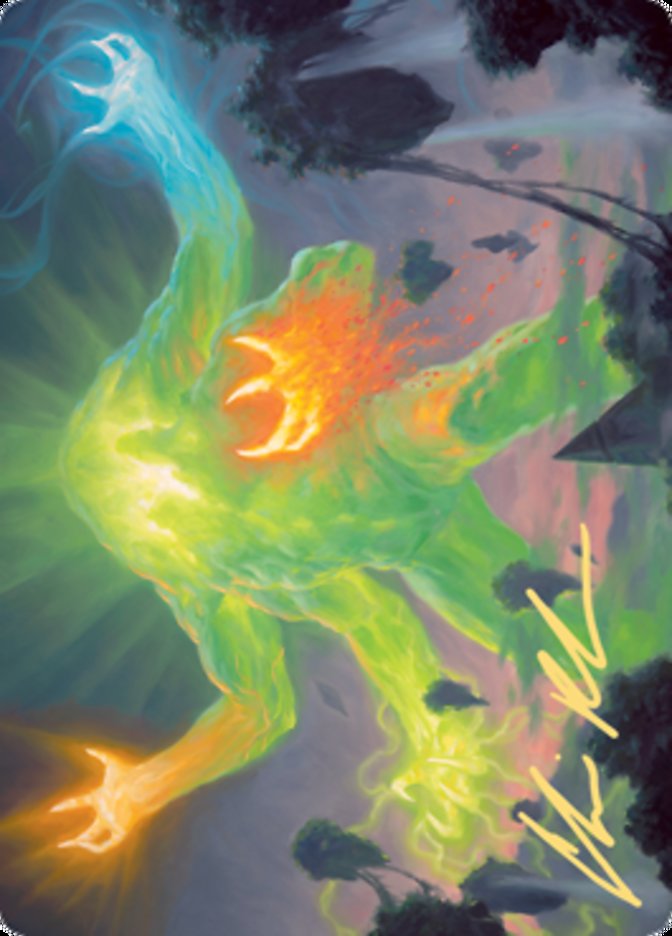 Omnath, Locus of Creation Art Card (Gold-Stamped Signature) [Zendikar Rising Art Series] | Lots Moore NSW