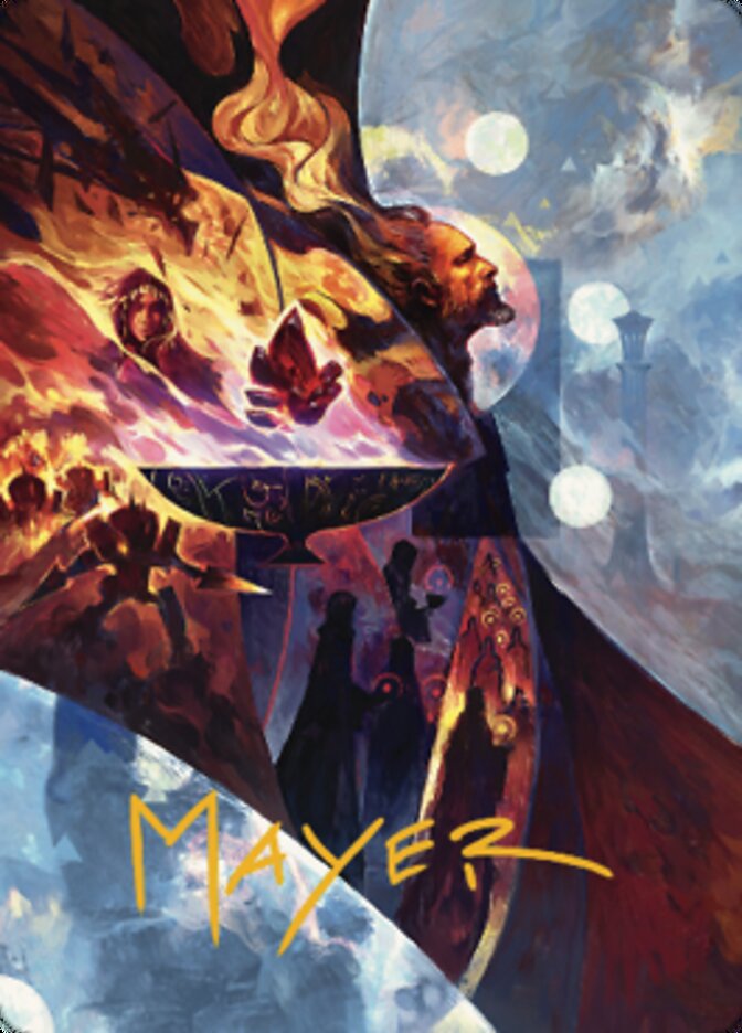 Urza's Command Art Card (Gold-Stamped Signature) [The Brothers' War Art Series] | Lots Moore NSW
