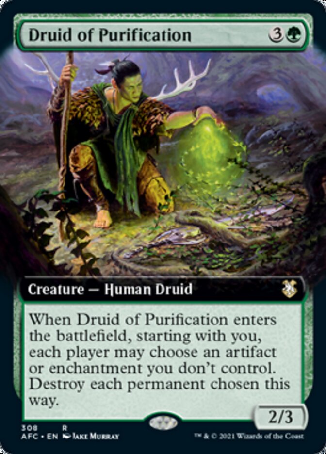 Druid of Purification (Extended) [Dungeons & Dragons: Adventures in the Forgotten Realms Commander] | Lots Moore NSW