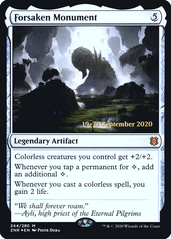 Forsaken Monument  [Zendikar Rising Prerelease Promos] | Lots Moore NSW