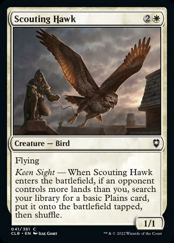 Scouting Hawk [Commander Legends: Battle for Baldur's Gate] | Lots Moore NSW