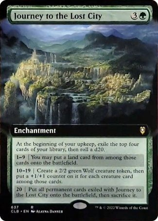 Journey to the Lost City (Extended Art) [Commander Legends: Battle for Baldur's Gate] | Lots Moore NSW