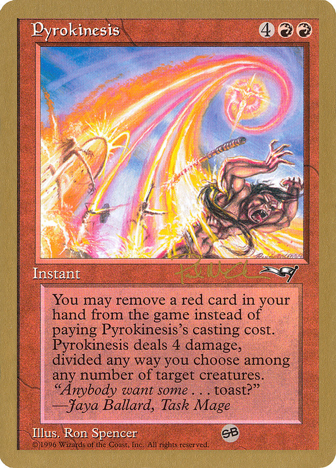 Pyrokinesis (Paul McCabe) (SB) [World Championship Decks 1997] | Lots Moore NSW