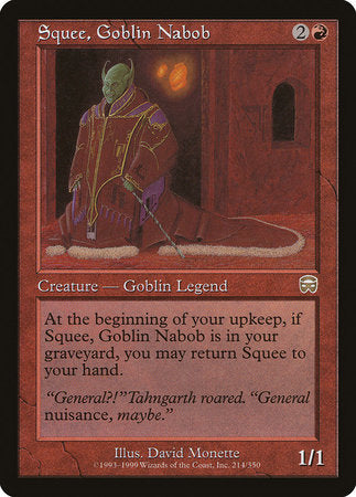 Squee, Goblin Nabob [Mercadian Masques] | Lots Moore NSW